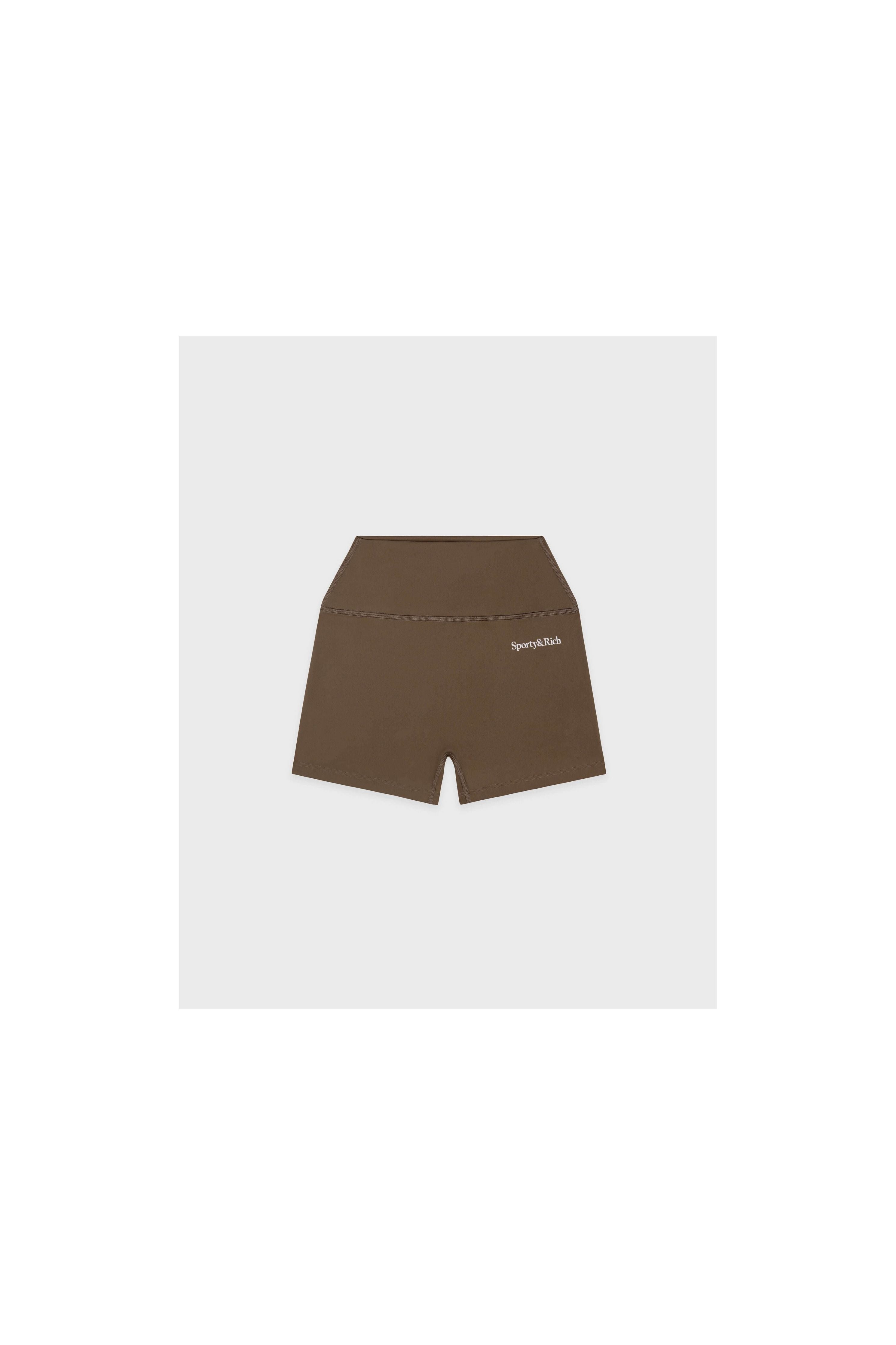 Serif Logo Mini Biker Short