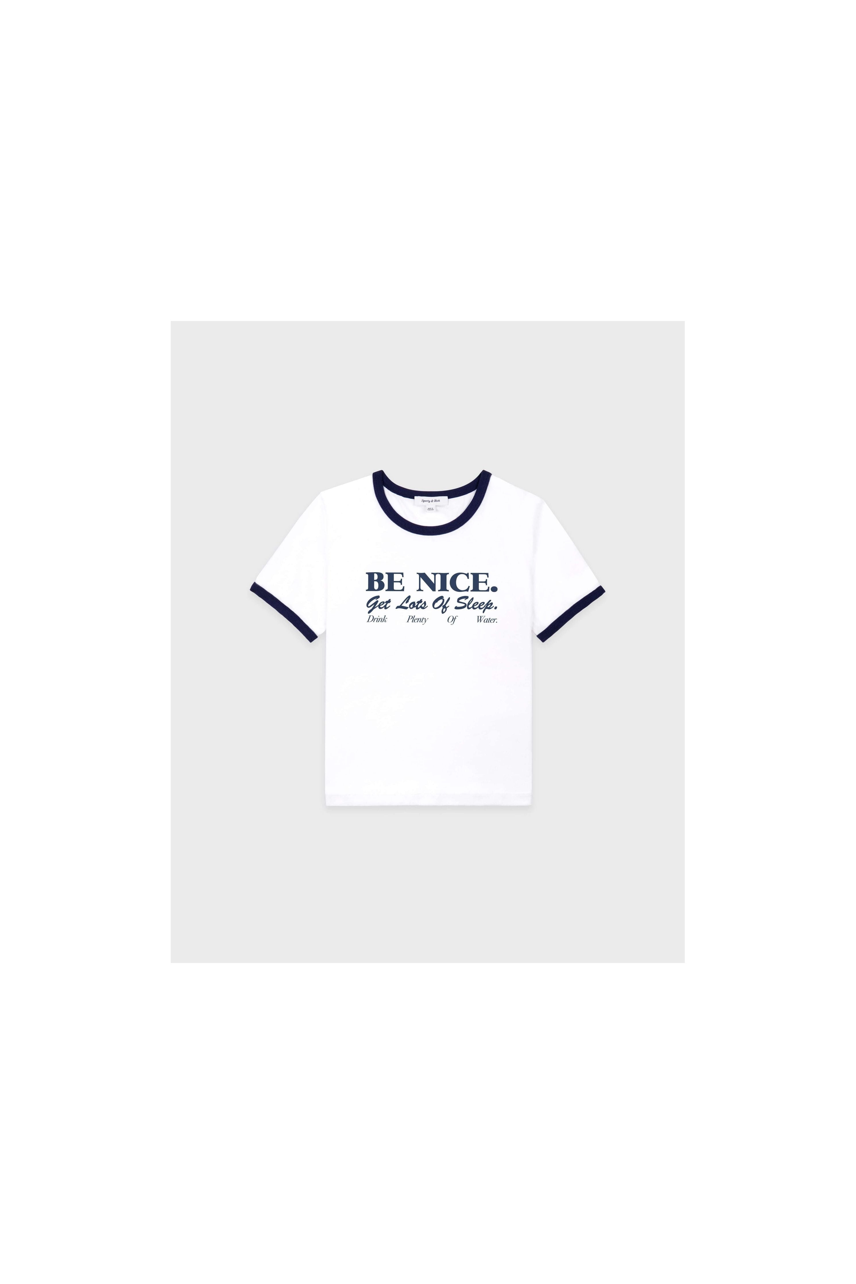 Be Nice Soft Ringer Tee