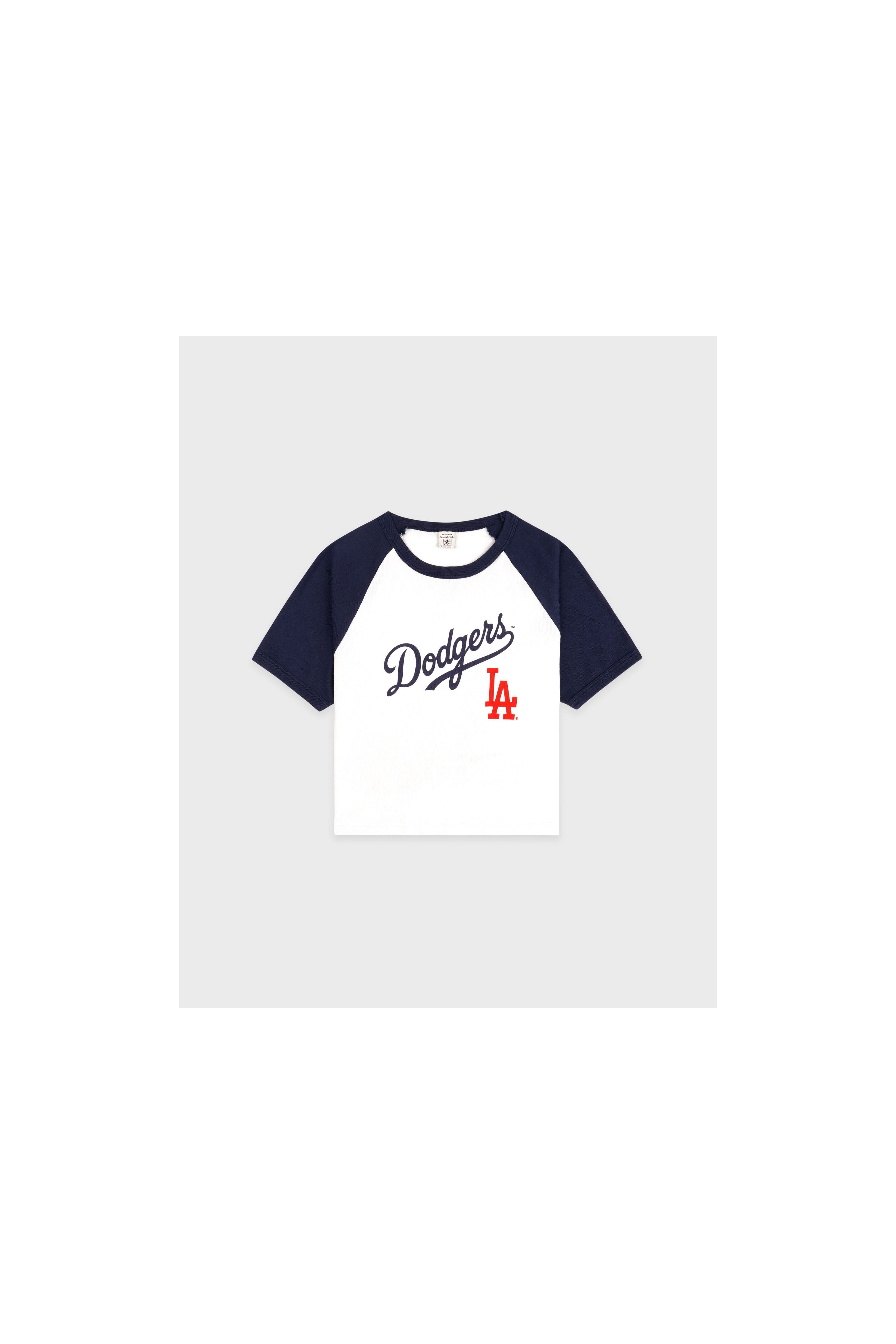 Dodgers Serif Baby Baseball Tee