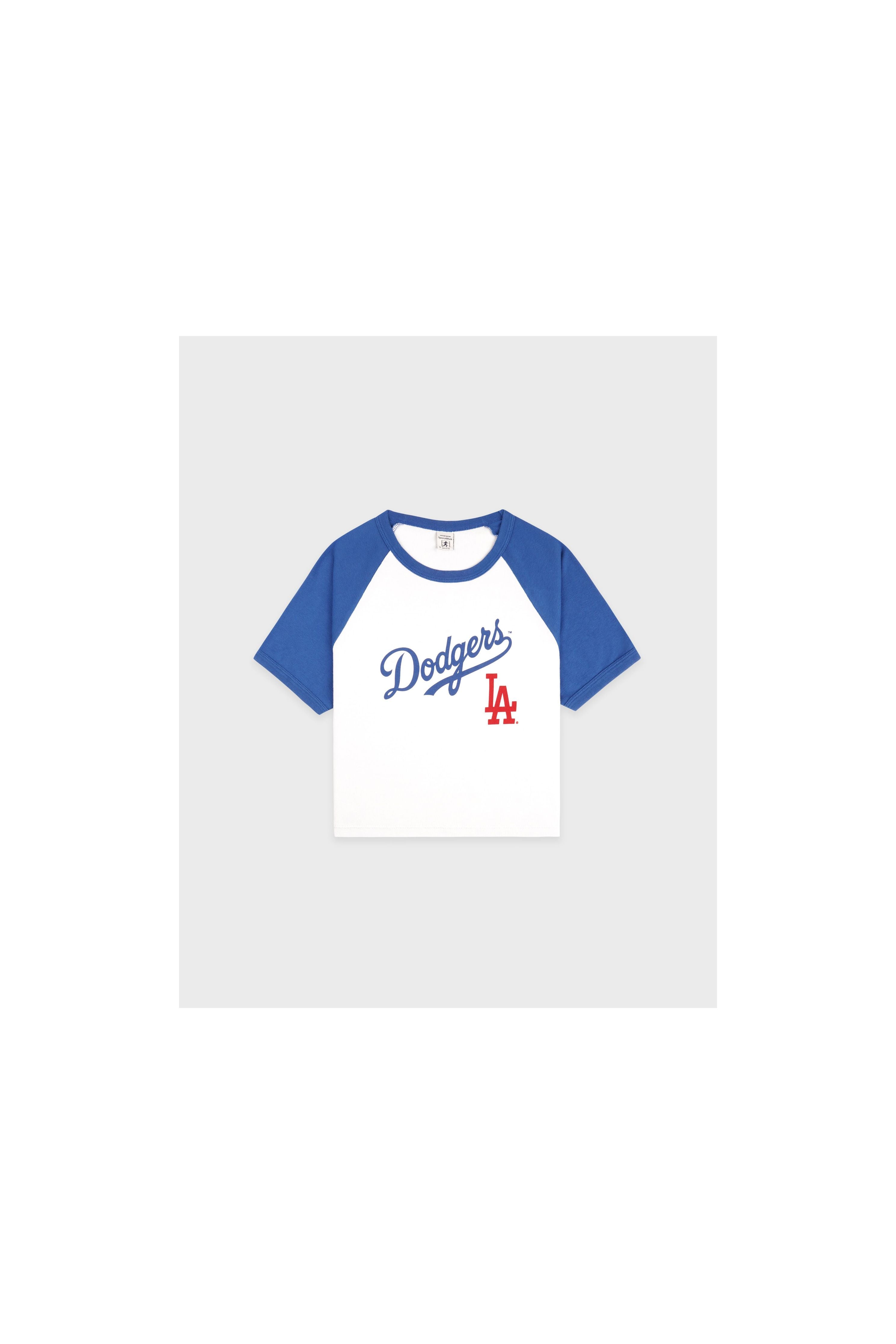 Dodgers Serif Baby Baseball Tee