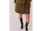 Suede Mini Skirt