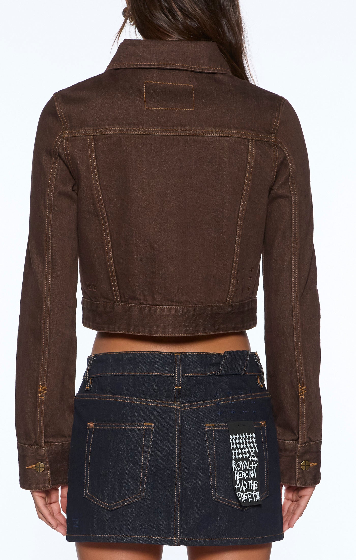 slim trucker saddle brown