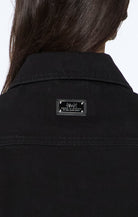 slim trucker jet black