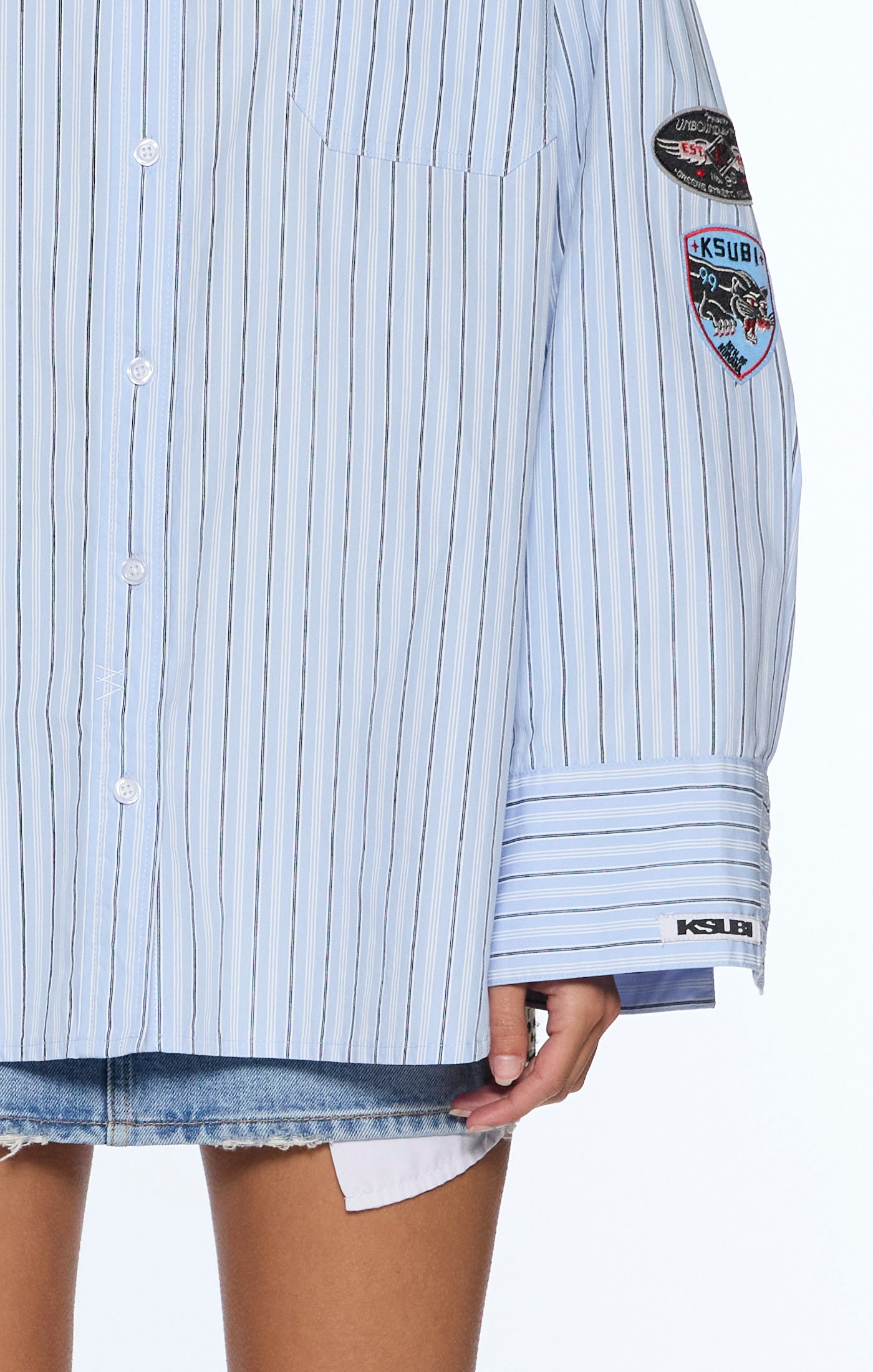 astra ls shirt blu stripe badg