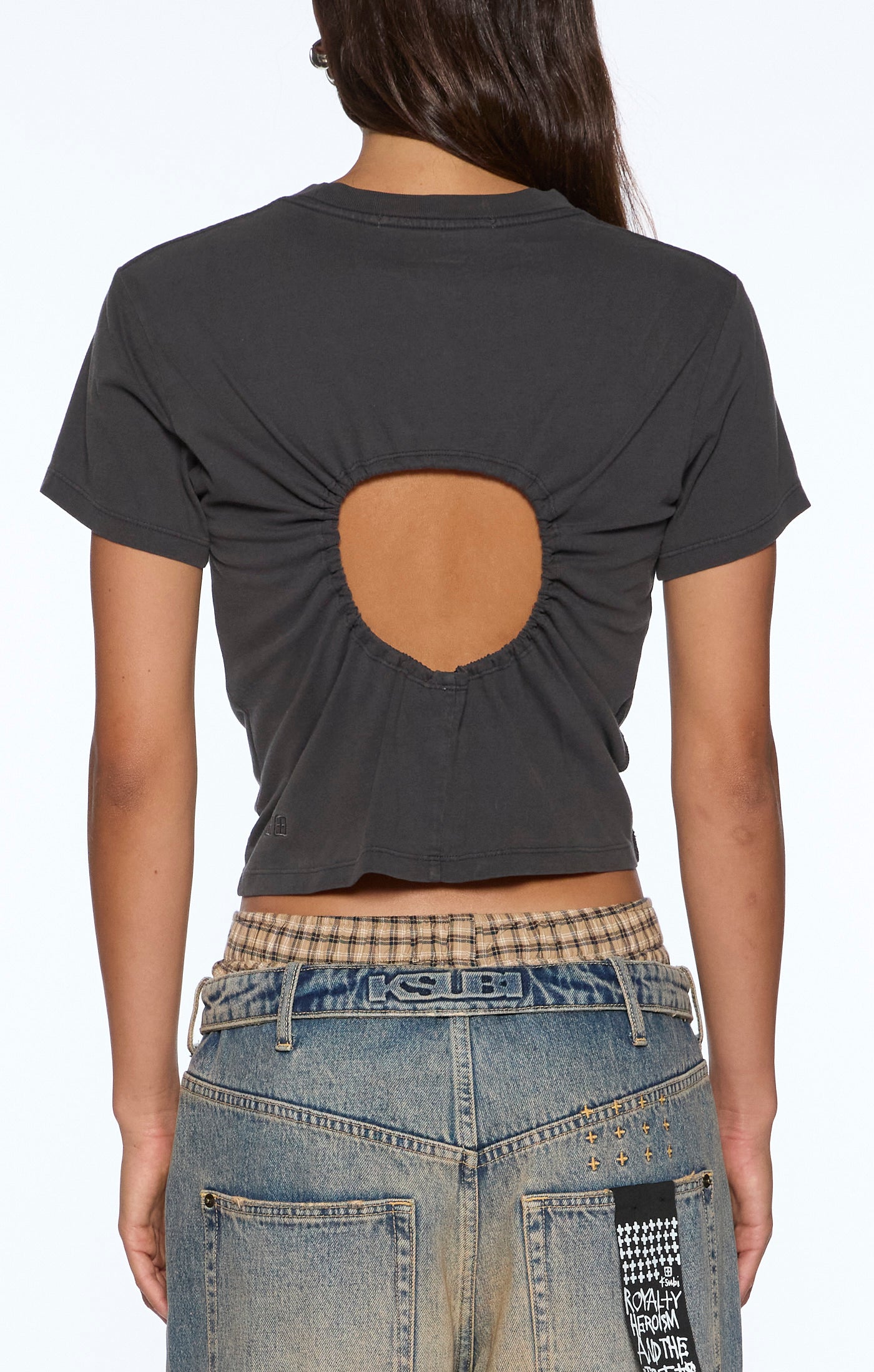 funny bunny shrunken ss tee washed black