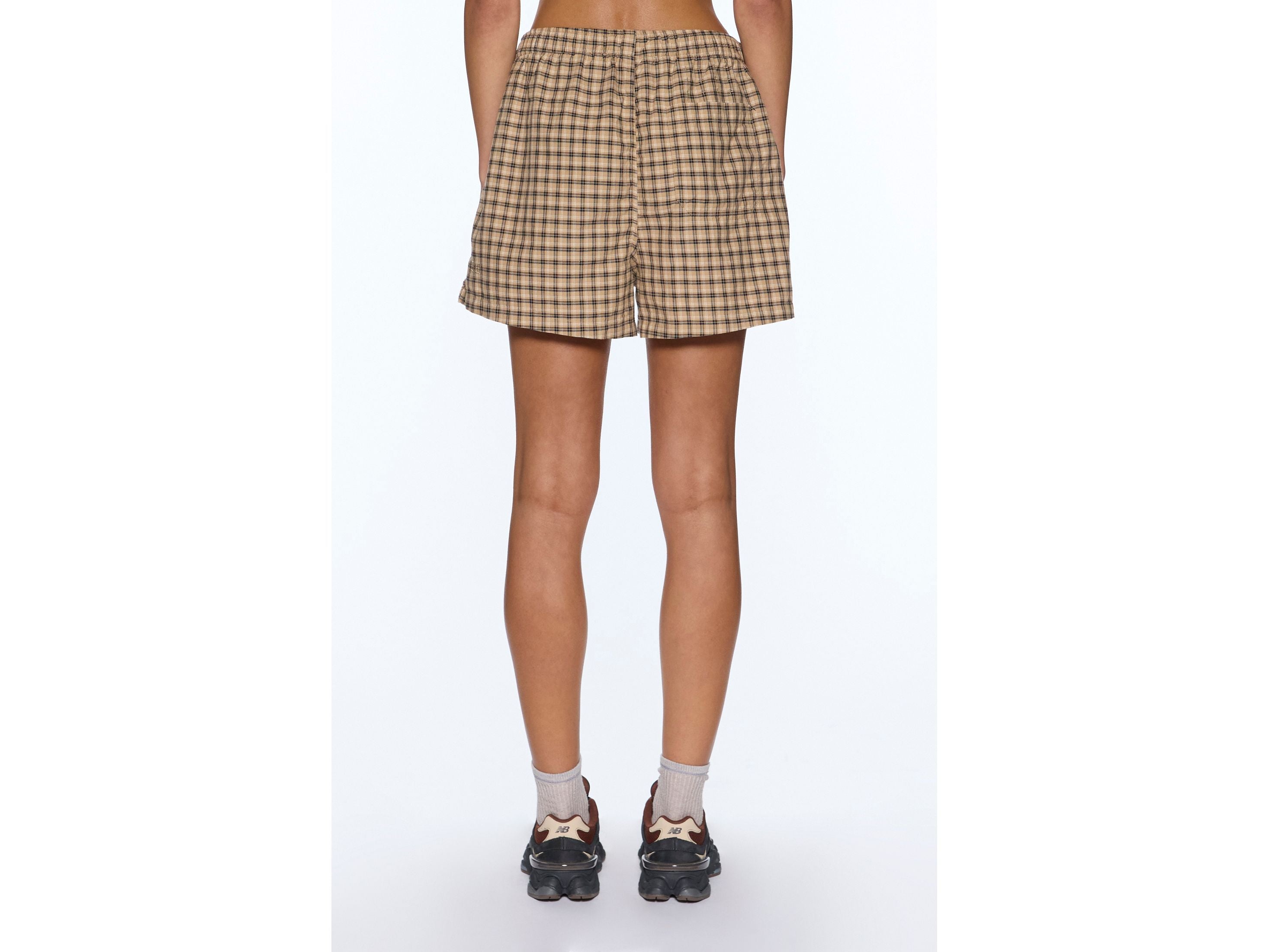 boxer shorts tan plaid