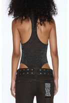 lara bodysuit silver