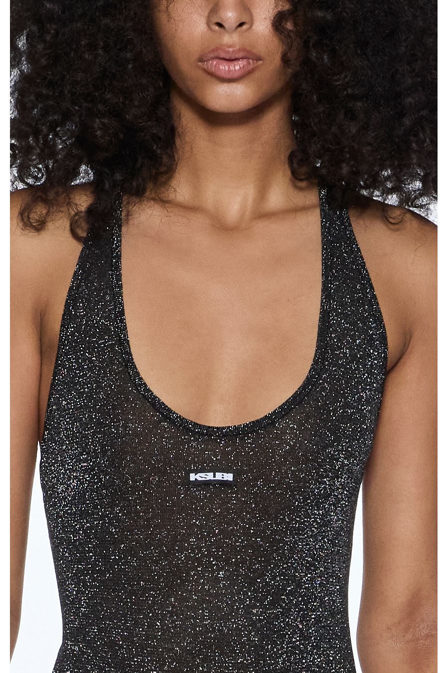 lara bodysuit silver