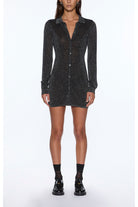 devin ls shirtdress silver