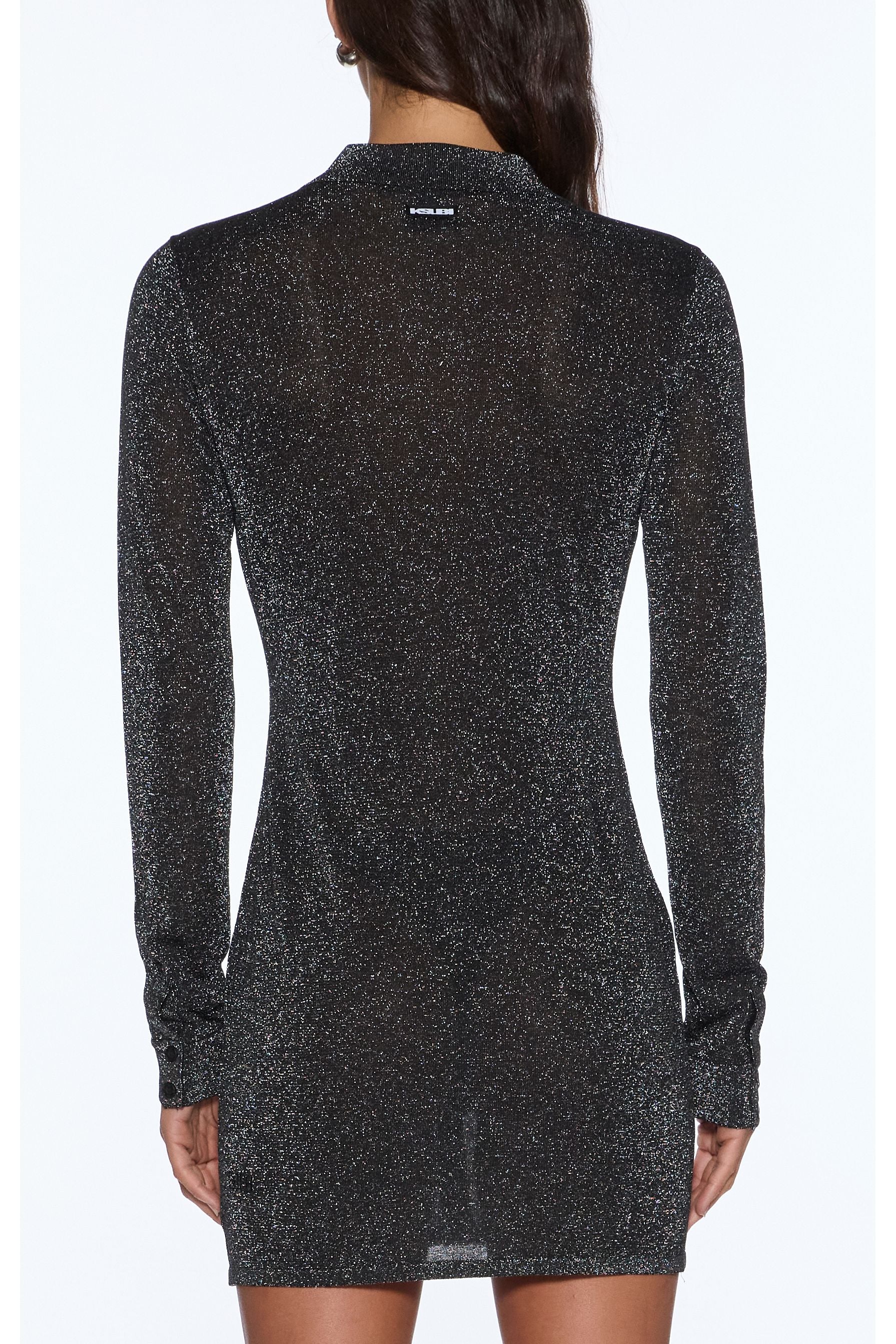 devin ls shirtdress silver