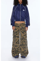 cropped traktop navy