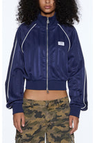 cropped traktop navy