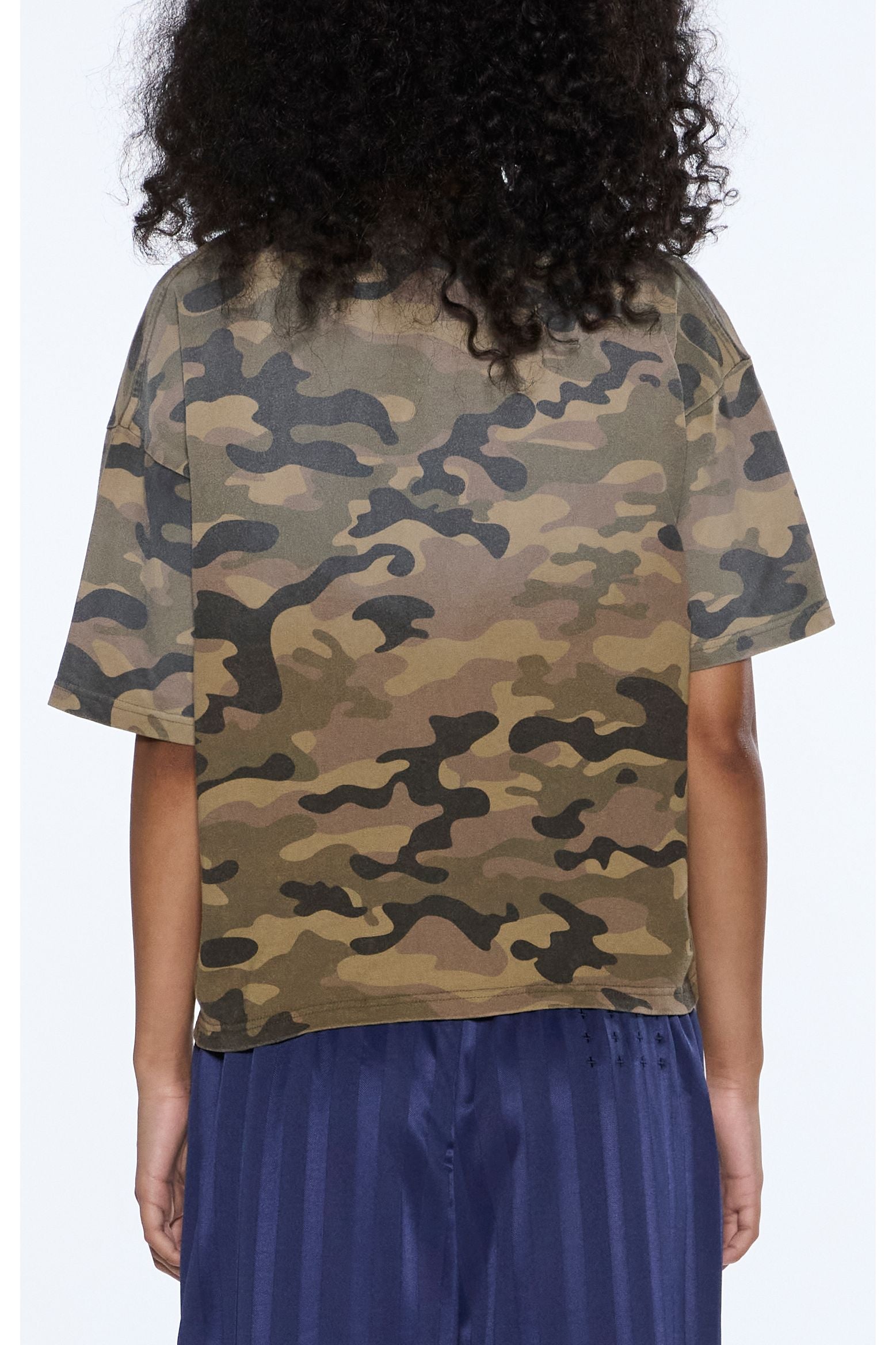ruched everyday ss tee camo
